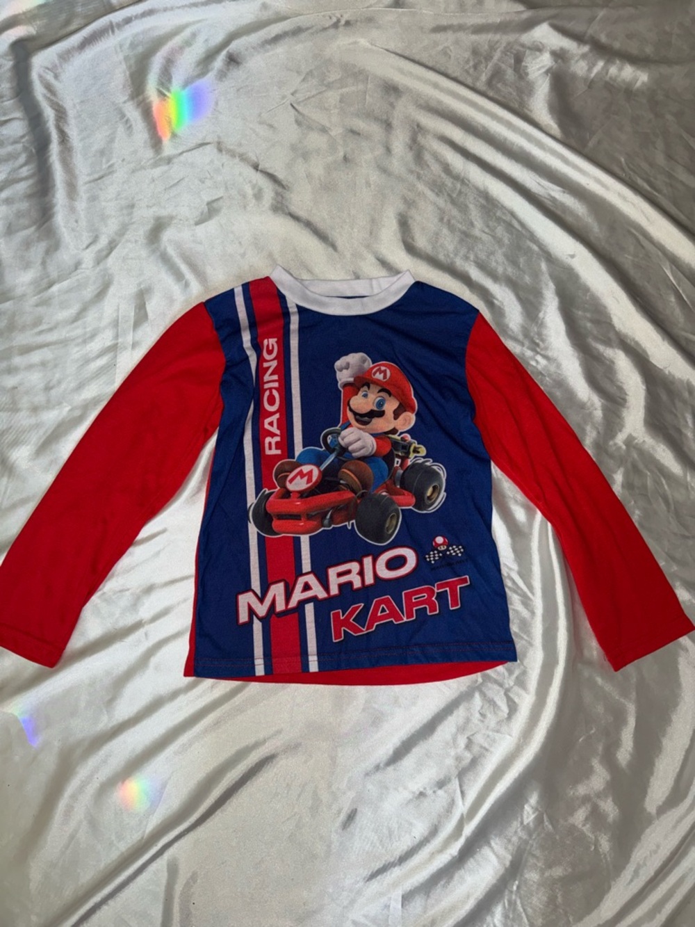 Nintendo Mario Kart Long-Sleeve Tee - Red & Blue